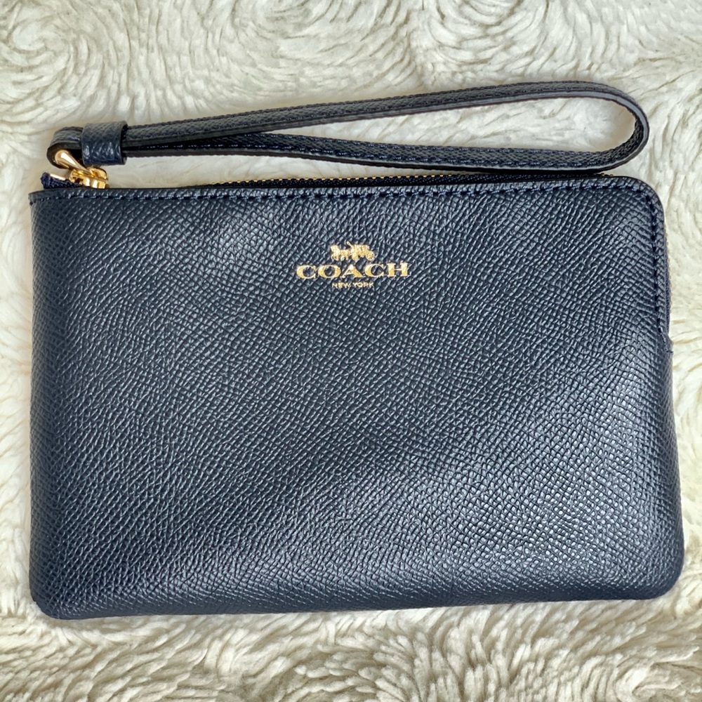 Coach wristlet- Navy